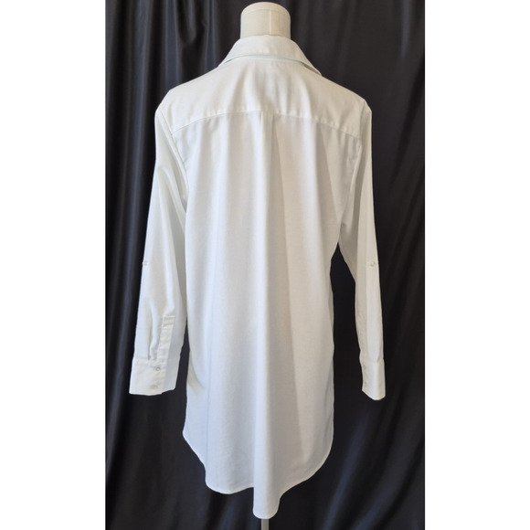 New The Shirt Rochelle Behrens White Cotton The Raya Shirt Dress Medium - Picture 6 of 9